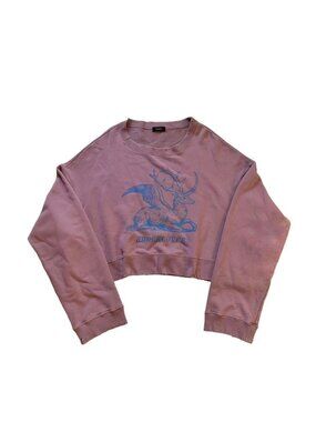 Undercover AW17 Cropped Distressed Sweater Sweatshirt Winged Deer